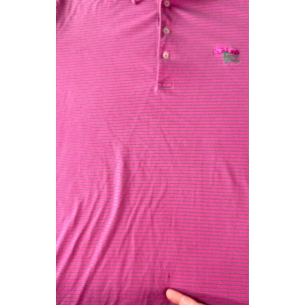 Polo Golf Ralph Lauren Polo Shirt TORREY PINES‎ Mens Large Pink Vintage Lisle